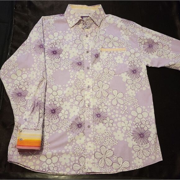 Old Skool floral shirt men's XL - Picture 4 of 5